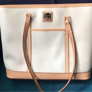 Dooney & Bourke Cream and Tan Tote